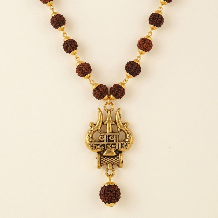 Traditional Indian Rudraksha 108 beads luxury mala with gold capping