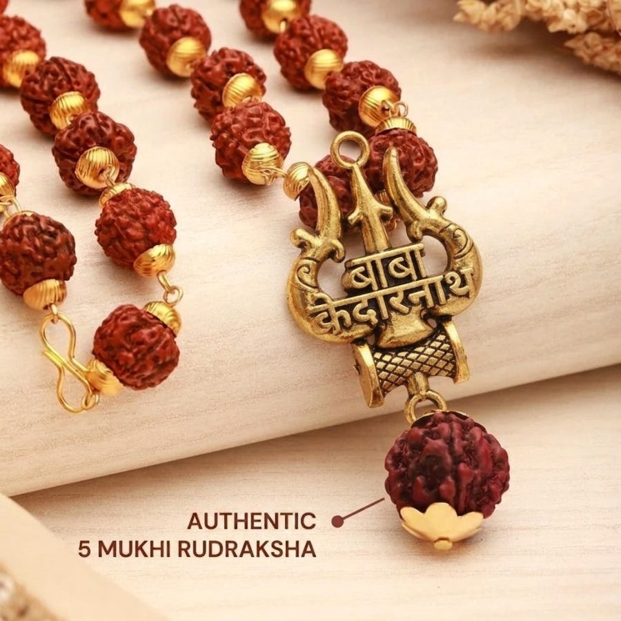 Vastu remedies for career growth with gold capped Rudraksha jewelry