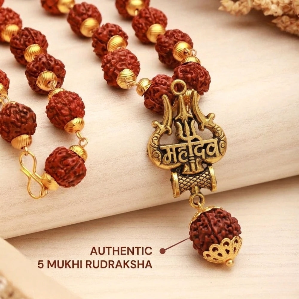 Handcrafted religious jewelry featuring Lord Shiva face pendant for leaders
