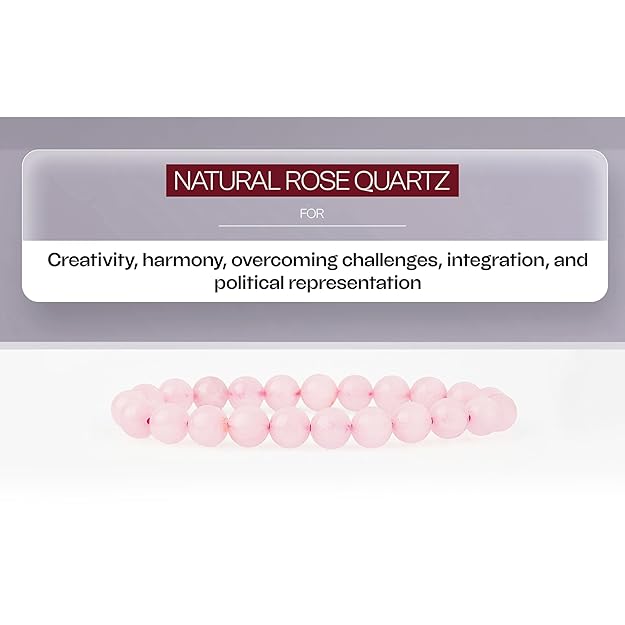 Certified Rose Quartz Crystal Bracelet