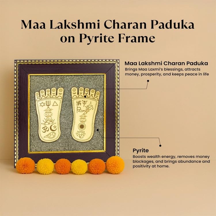 Lakshmi Charan Paduka pyrite frame for business growth