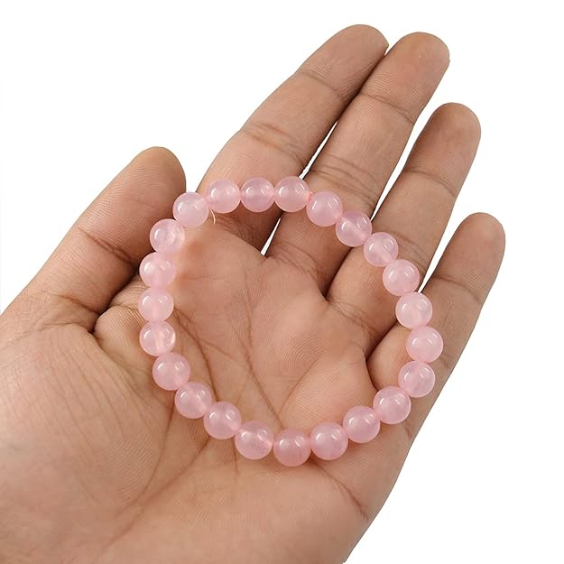 Certified Rose Quartz Crystal Bracelet