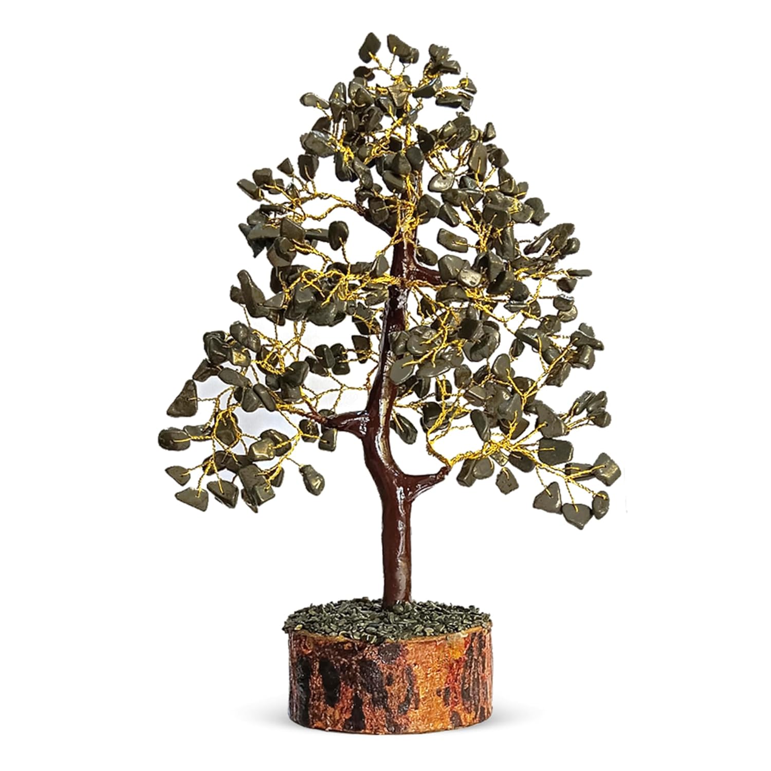 Genuine fool's gold tree for manifesting financial success