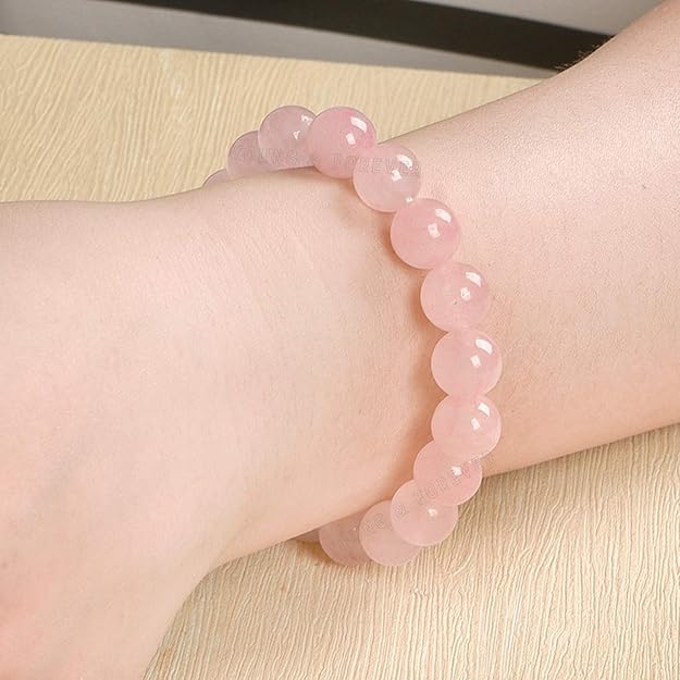 Certified Rose Quartz Crystal Bracelet