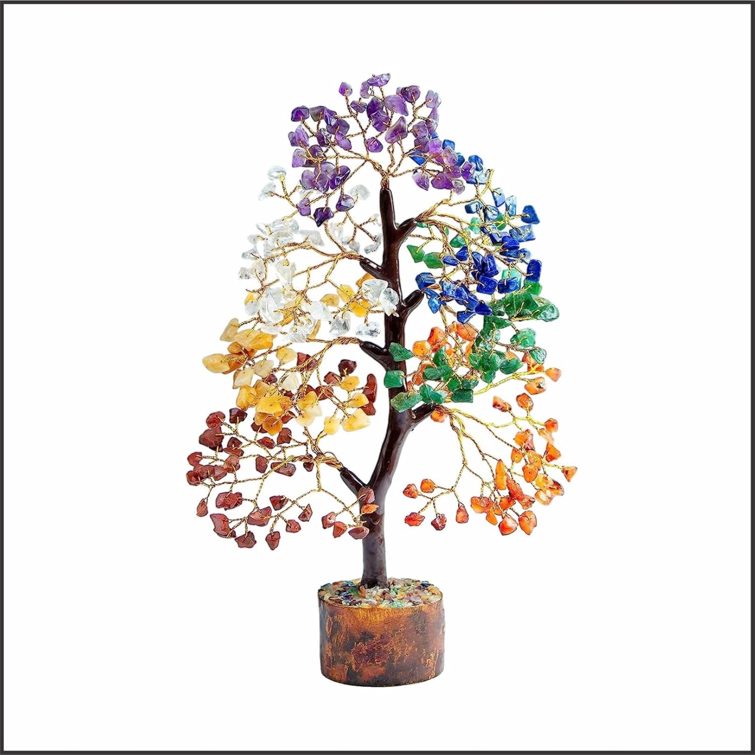 seven chakra bonsai tree 7 Chakra Crystal Tree for Positive Energy