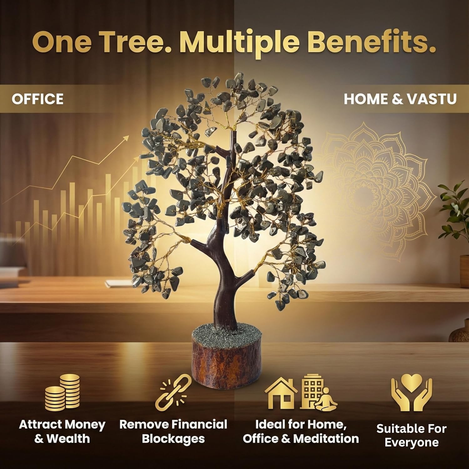 money tree corporate office Natural Pyrite Money Tree for Wealth & Good Luck