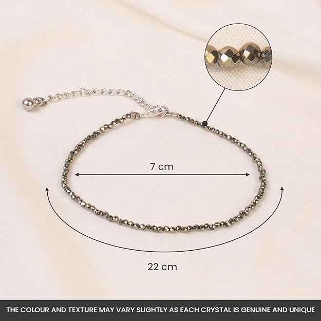 Handmade pyrite jewelry for women spiritual healing accessory