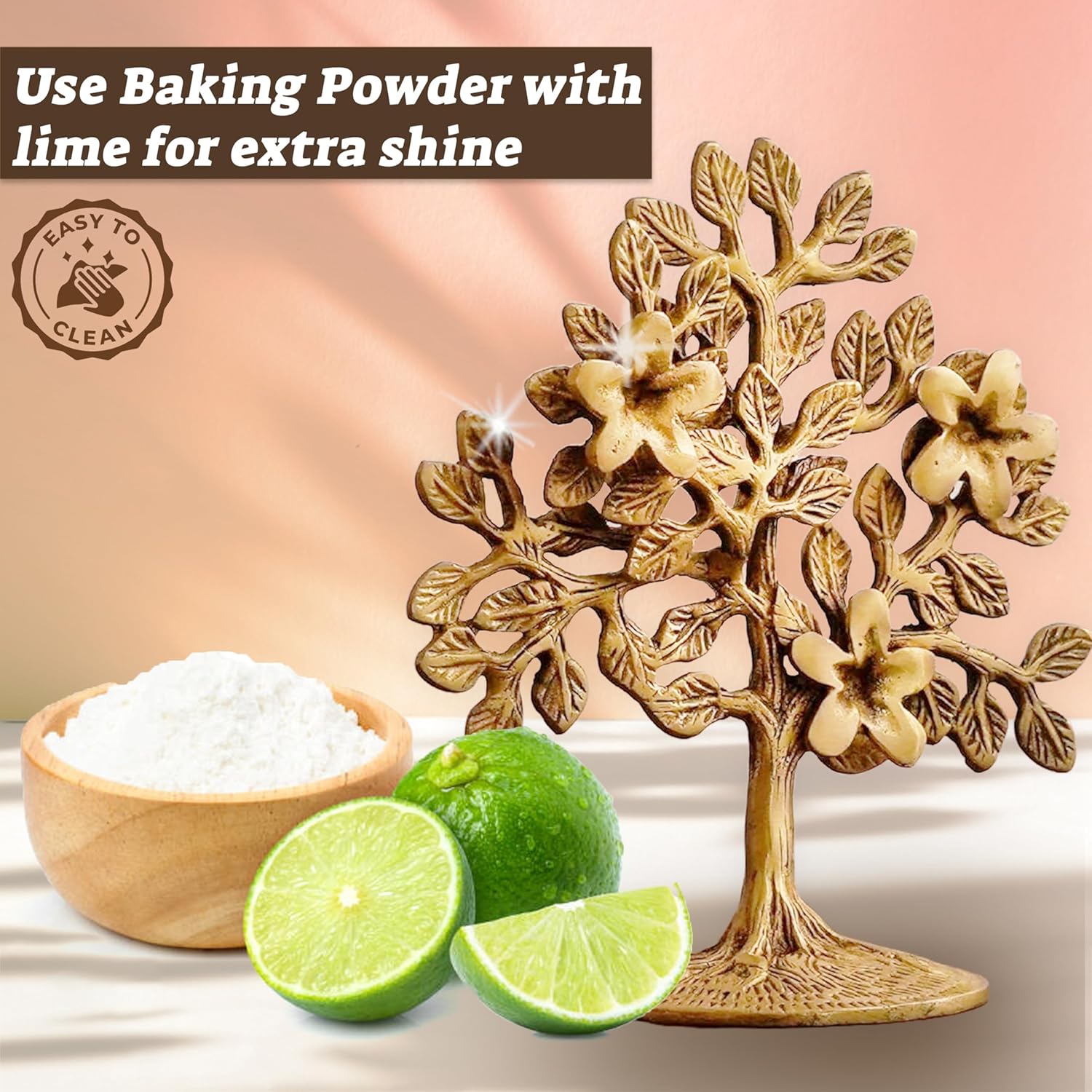 Pure Brass Kalpavriksha Tree | Tree of Life Showpiece for Home Decor, Vaastu & Feng Shui