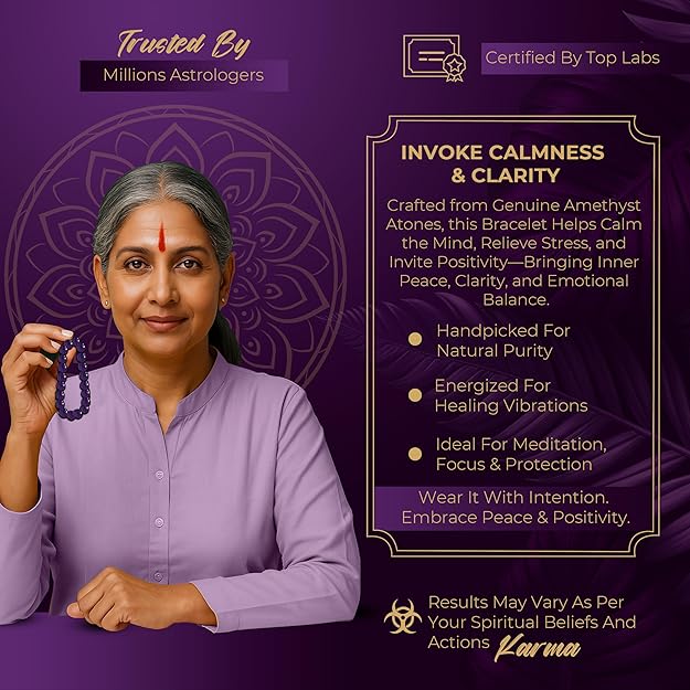 Certified Amethyst Bracelet