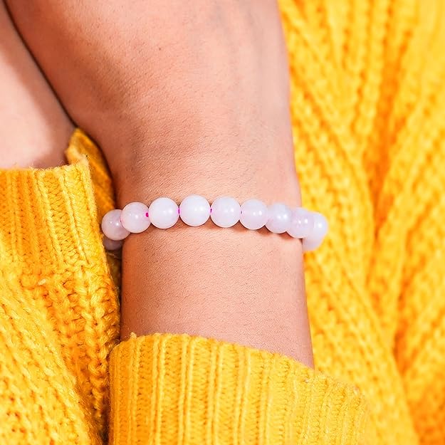 Certified Rose Quartz Crystal Bracelet