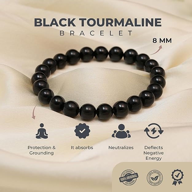 Black Tourmaline Bracelet - Unisex