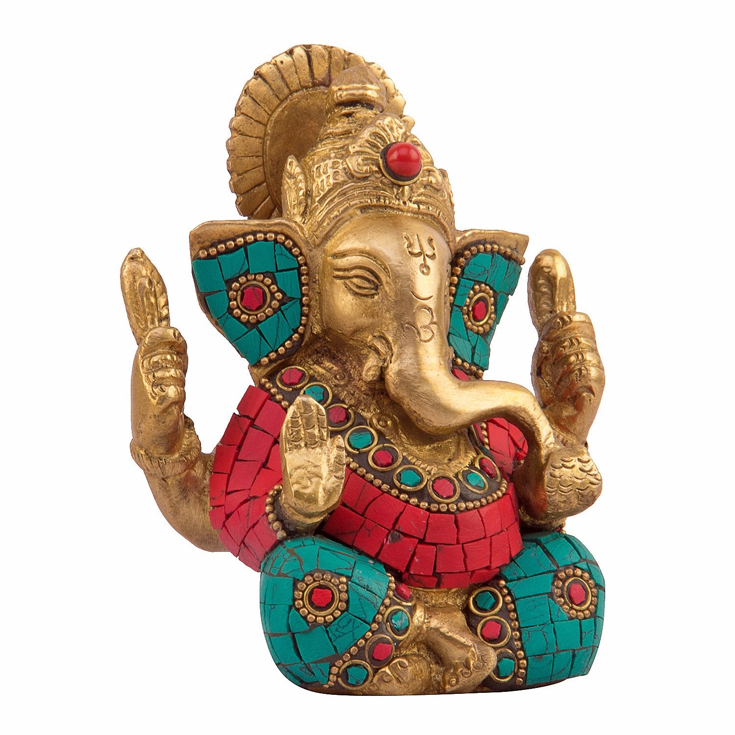 Brass Lord's Ganesh Idol | Ganesh ji Murti for Home, Office and Pooja Room