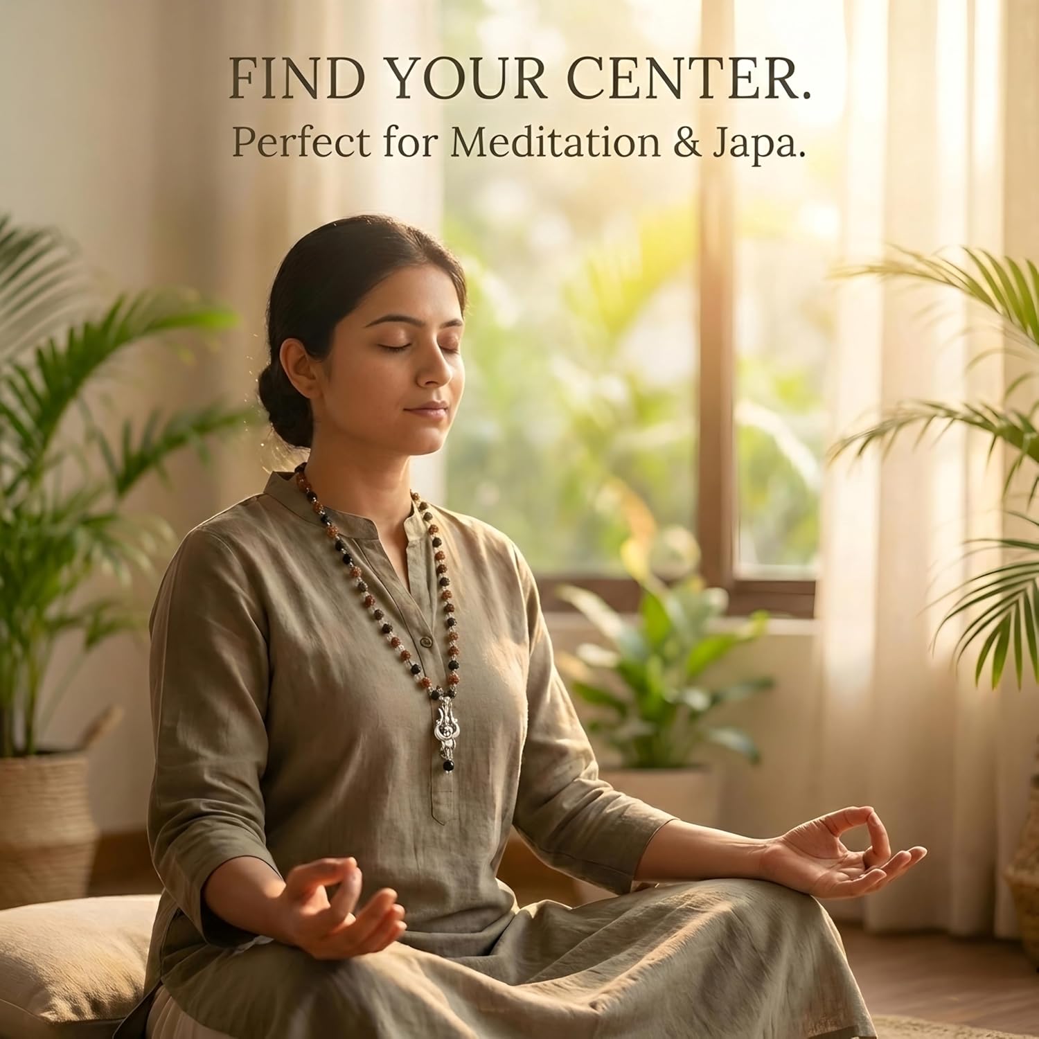 Vastu remedies for mental clarity with Karungali Rudraksha mala