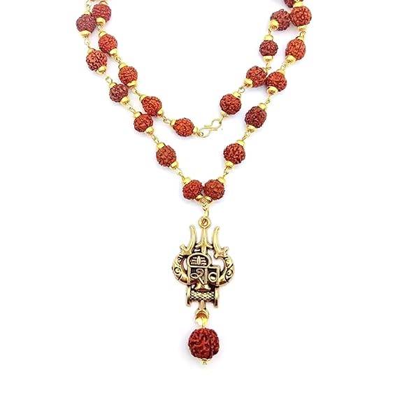 Lord Shiva Trishul and Damru pendant for protection and success