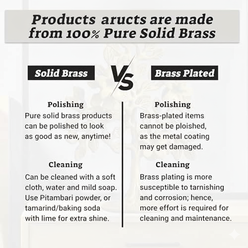 Pure Brass Kalpavriksha Tree | Tree of Life Showpiece for Home Decor, Vaastu & Feng Shui