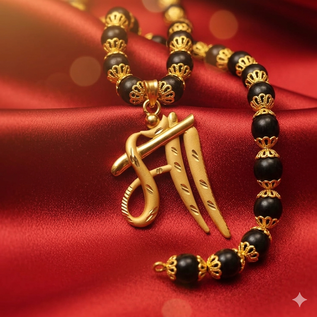 Handcrafted religious jewelry featuring Maa word pendant for women