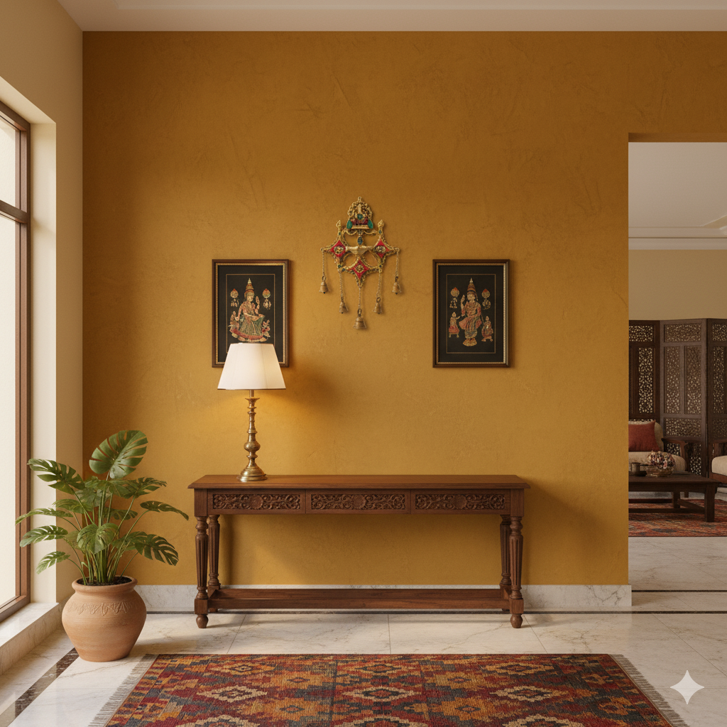 Decorative Ganesha Wall Hanging With Bells