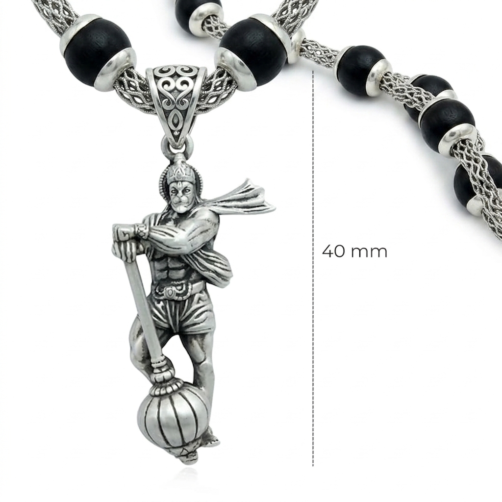 Handcrafted religious jewelry featuring Bajrangbali Gadha for men