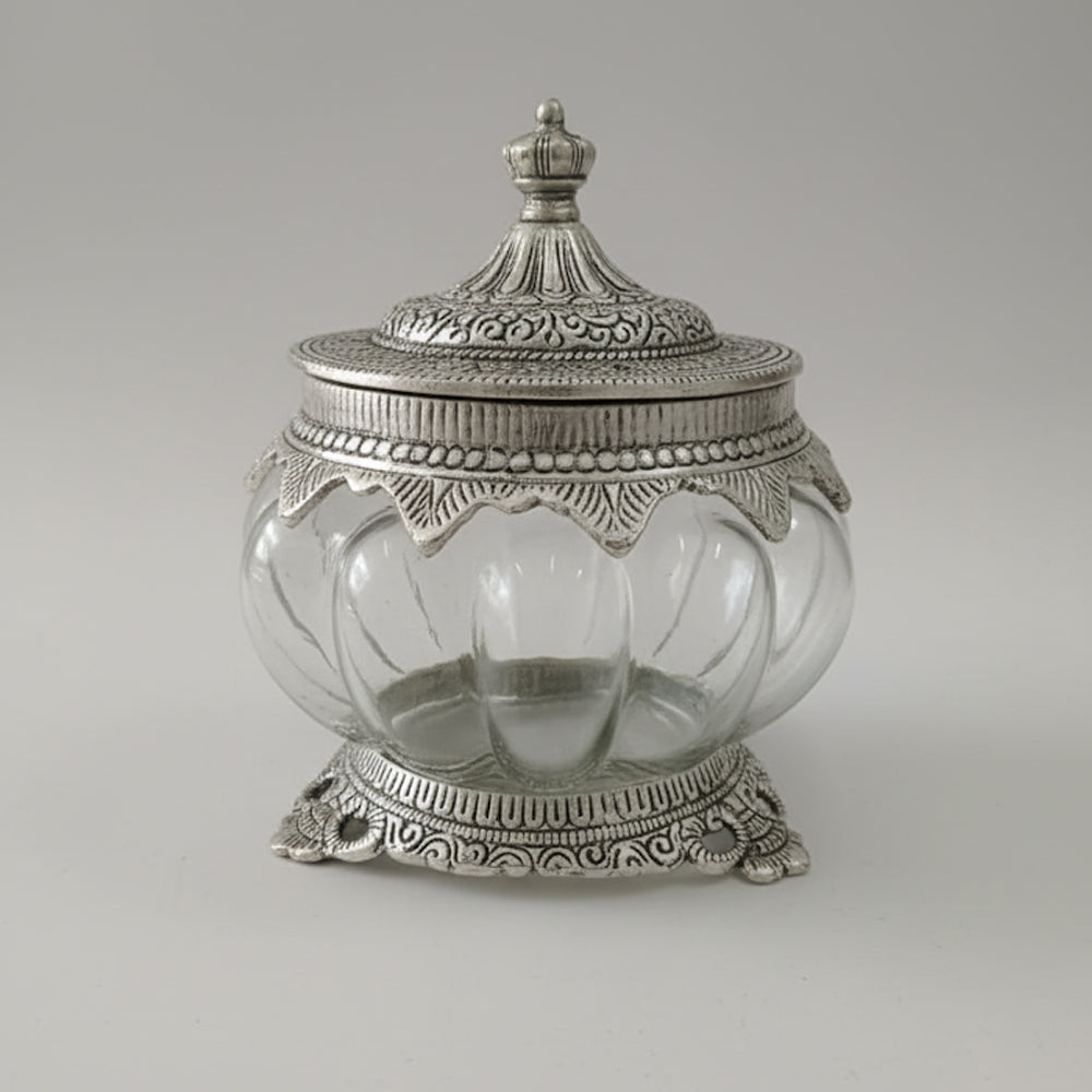 Juego de cuencos de vidrio de herencia para frutos secos y dulces, para decoración de mesa en el hogar y la oficina.