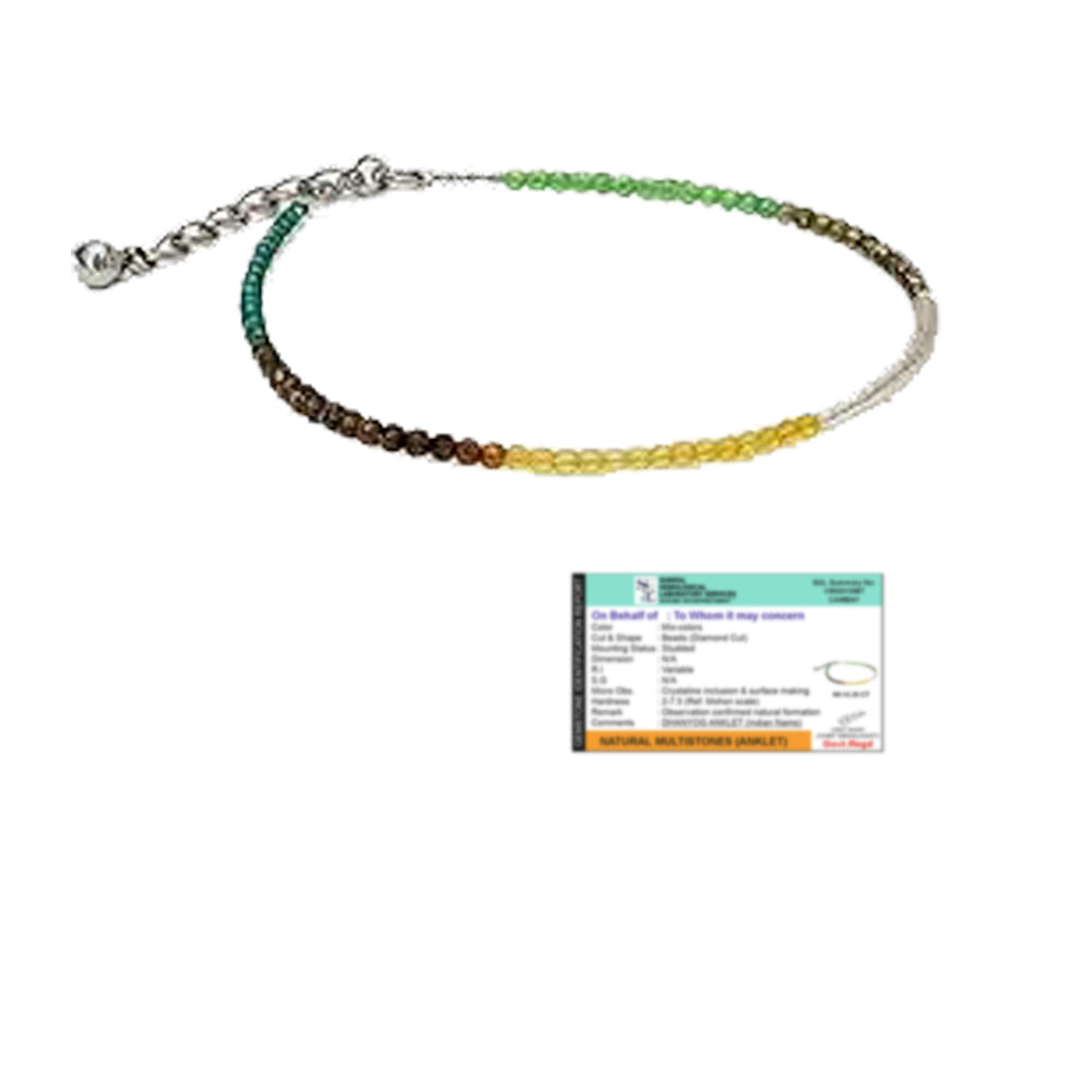 Dhan Yog wealth magnet anklet in shimmering fool's gold